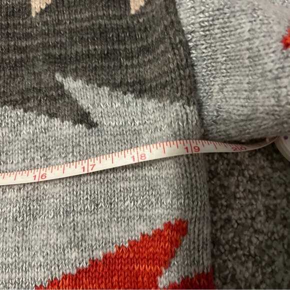 Lauren Ralph Lauren Red and Gray Aztec design Sweater - Picture 3 of 7